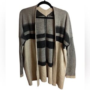 Vince Black and Cream Knit Cardigan